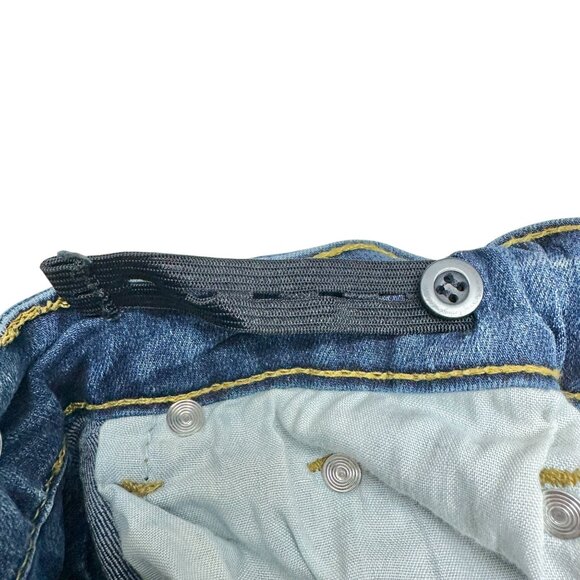 Lee Boys Slim Fit Tapered Leg Jeans Size 8 Adj Waist Blue Denim Cotton Blend - Picture 3 of 6